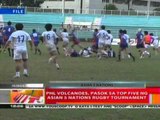 BT: PHL Volcanoes, pasok sa top   five ng Asian 5 Nations Rubgy   Tournament