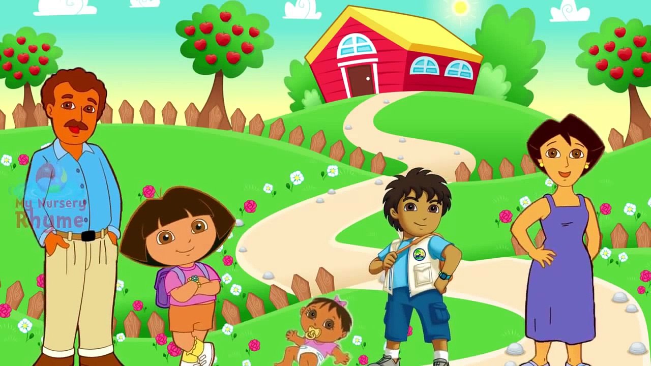 Dora Cartoon Song for Children Dora the Explorer Finger Family Nursery Rhymes Kids Family