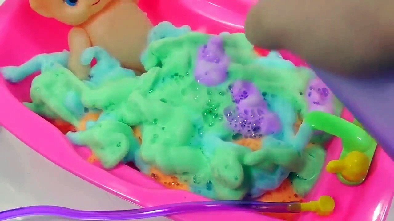 BINGO - DIY Colors Glitter Slime Kinetic Sand Learn Colors Slime Baby Doll Bubble Surprise Toys-z-T