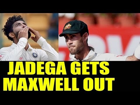 India vs Australia : Ravindra Jadeja strikes, Maxwell out after maiden ton | Oneindia News