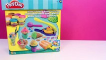 Play Doh Scoops N Treats How-To Make IceCream Cones Waffles Popsicles Sundaes with PlayDo