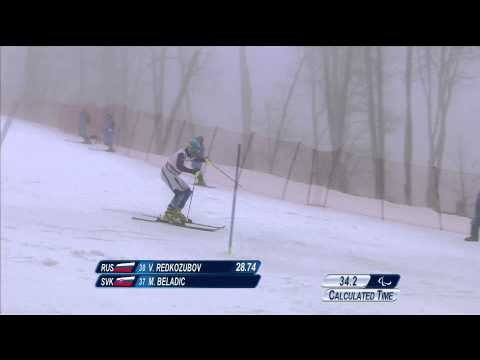 Michal Beladic (1st run) | Men's super combined visually impaired | Alpine skiing | Sochi 2014