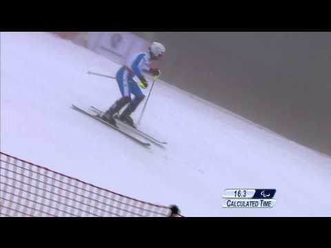 Alessandro Daldoss (1st run) | Men's super combined visually impaired | Alpine skiing | Sochi 2014