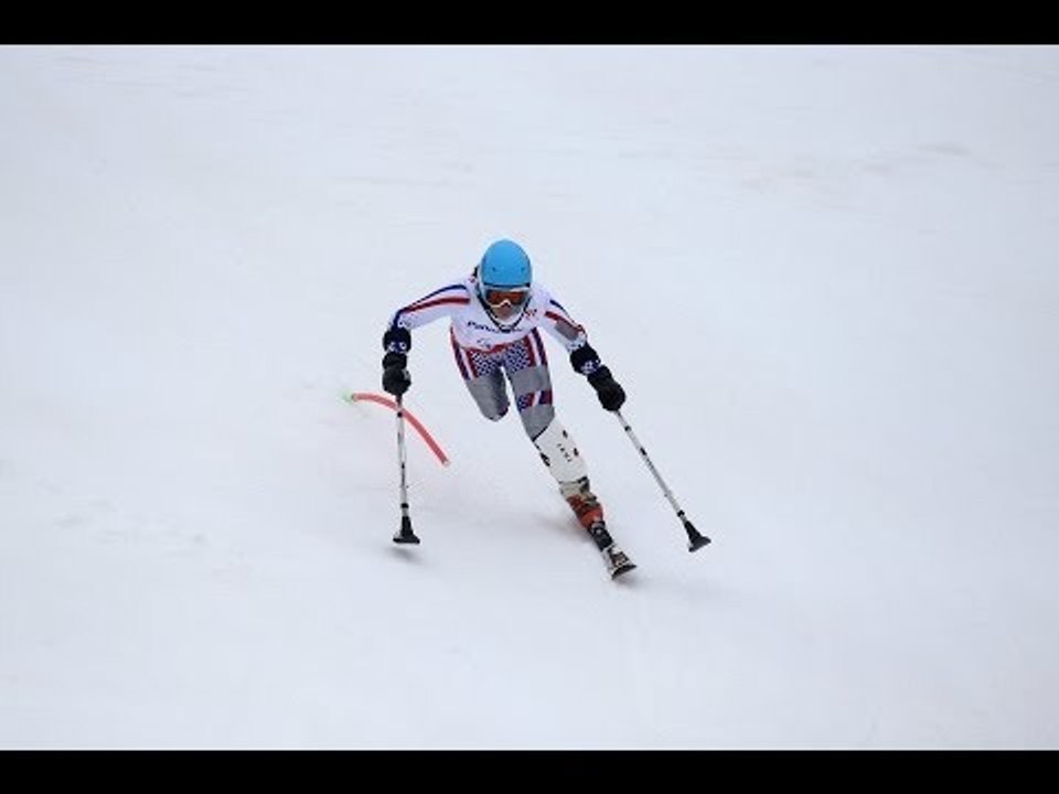 Inga Medvedeva (1st run) | Women's super combined standing | Alpine skiing | Sochi 2014 Paralympics