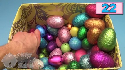 NEW Huge 101 Sparkle Glitter Surprise Egg Opening! Kinder Surprise Disney Minnie Mouse Sho