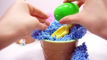 Play Foam Ice Cream Cones Surprise Toys Shopkins Kinder Egg Surprise Minecraft!