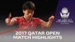 2017 Qatar Open Highlights: Dimitrij Ovtcharov vs Masaki Yoshida (R16)