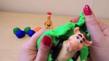 Play Doh 6 Surprise Eggs Smurfs Madagascar Minnie Mouse Muppets Tigger Star Wars Kinder Su
