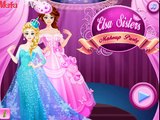 Modern Frozen Sisters Elsa Anna Rapunzel Ariel MakeUp and Dress Up Game For Kids