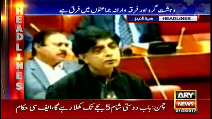 Headlines 0900 21st March 2017