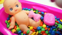 Learn Colors Baby Doll Bath Playing Time DIY Learn Col