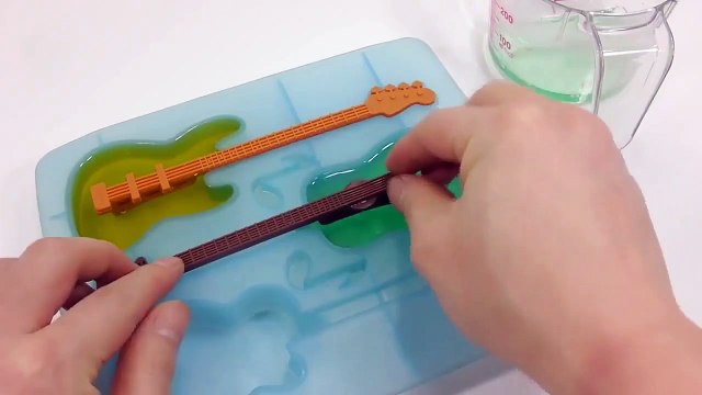 Baa Baa Black Sheep - DIY Colors Soft Jelly Guitar Gummy Pudding Learn Colors Slime