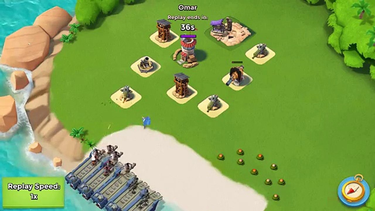 Boom beach Resource base defending and attacking