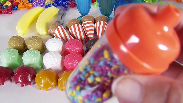 TOY ICE CREAM PLAYSET JUST LIKE HOME MAKE BANANA SPLITS & ICE CREAM CONES-OPRvUSb_Yho