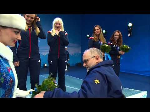 Women's super-G visually impaired Victory Ceremony | Alpine skiing | Sochi 2014 Paralympics