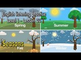 English listening practice for beginners(Level 1)-Lesson 23-Seasons