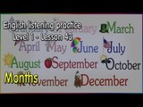 English listening practice for beginners(Level 1)-Lesson 43-Months