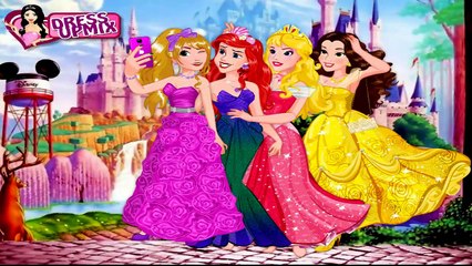 Chibi Disney Princess Maker ♥ Princesses Elsa , Ariel , Rapunzel , Jasmine ( Dress Up Game