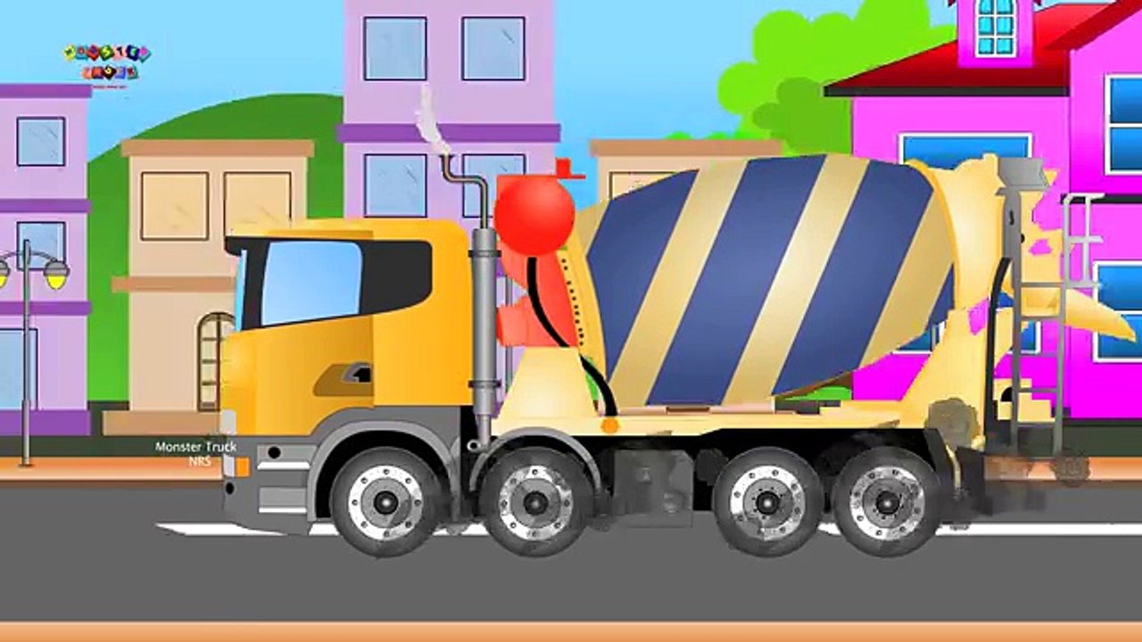 Cement Mixer | Car Wash Videos For Kids
