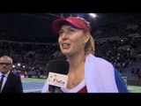 Maria Sharapova (RUS) after defeating Agnieszka Radwanska (POL)