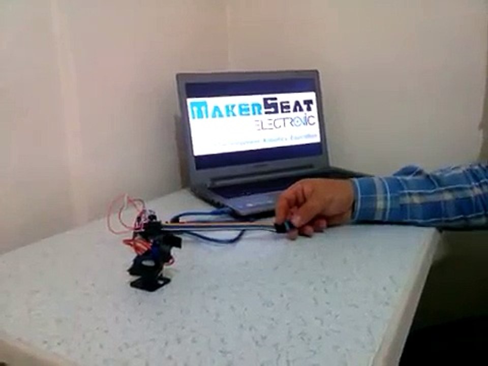 Arduino İvme Sensörü Pan-Tilt Servo Motor Projesi