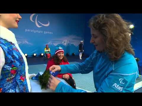 Women's super-G sitting Victory Ceremony | Alpine skiing | Sochi 2014 Paralympic Winter Games