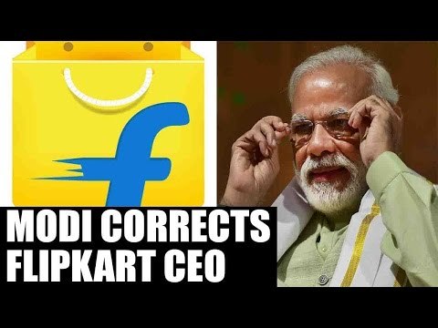 PM Modi corrects Flipkart CEO Sachin Bansal over seeking PM's advice | Oneindia News