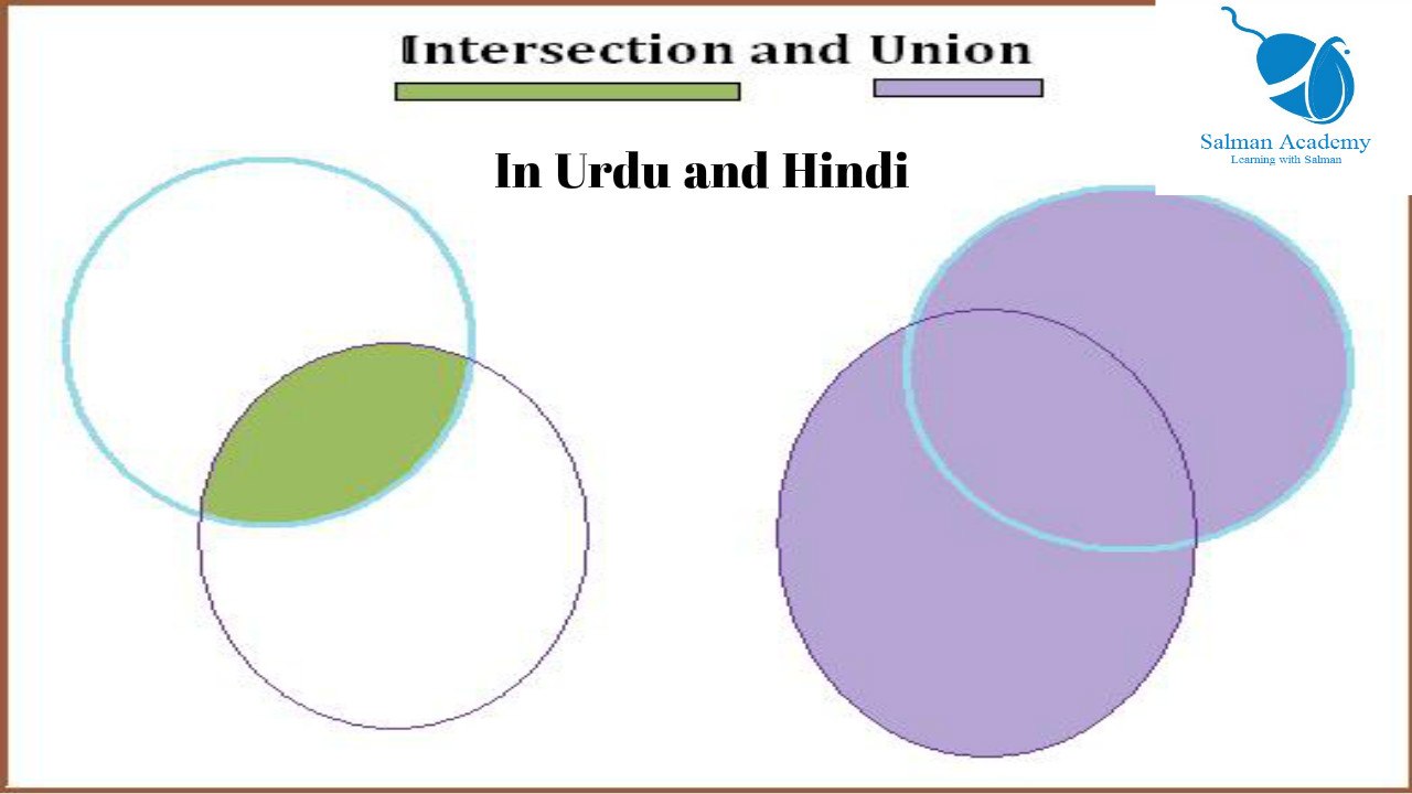 Union and Intersection in Urdu and Hindi