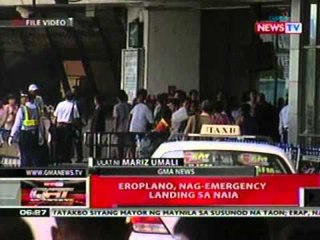 QRT: Eroplano, nag-emergency landing sa NAIA
