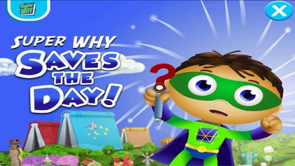 Learn Words With Superheroes, Games for kids to play  - SUPER WHY SAVES THE DAY