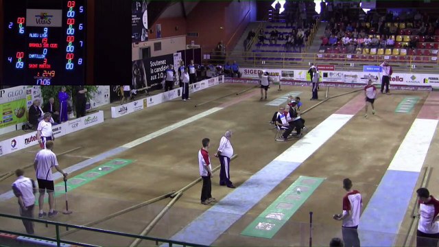 Troisième tour, tir rapide en double, finale National 4, France Clubs, Sport Boules, Saint-Vulbas 2017