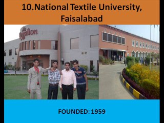 Engineering Ranking TOP 10 PAKISTANI Universities