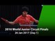 2016 ITTF World Junior Circuit Finals - Day 1
