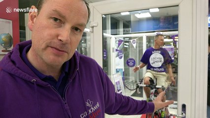 Man locks himself in a box for 50 hours for charity in London