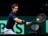 Andy Murray takes the 1st set against Ruben Bemelmans