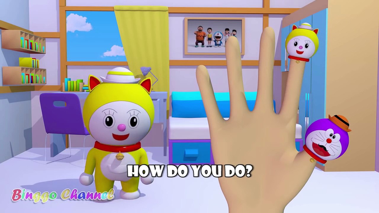 Captain Doraemon Finger Family | Nursery Rhymes | 3D Animation In HD From Binggo Channel
