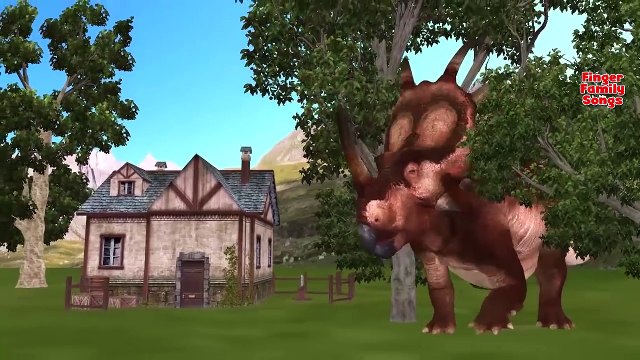 Gaint Dinosaurs Finger Family For Kids and Toddlers T-REX Cartoon Nursery Rhymes For Child