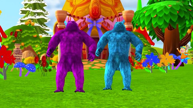 Псих динозавры горилла Годзилла и король конг палец Семья питомник рифмы Коллекция для