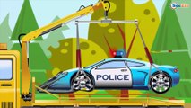 Caricaturas de coches - Coche de Policía y Carros de carreras | Dibujos animados de carros