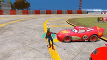 Elsa & Spiderman de Marvel Comics Flash McQueen de Disney Cars 2, Hélicoptère | Dessin ani