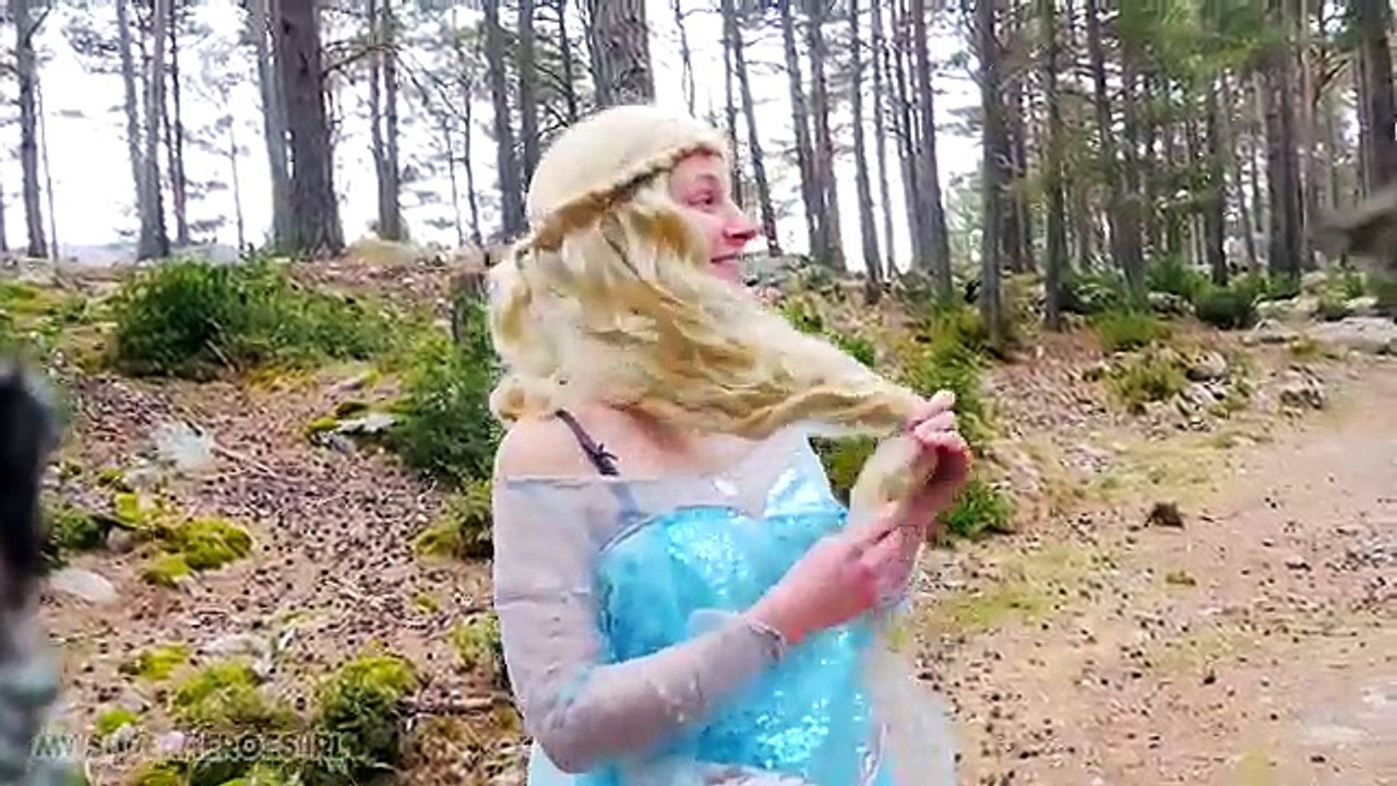 Joker vs Spiderman Saves Elsa Frozen! Spiderman w  Frozen Elsa Dress! Superhero Movie in Real Life!