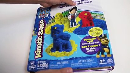 Kinetic Sand Paw Patrol Adventure Bay Beach Playset Learn Colors by Mixing Kinetic Sand!