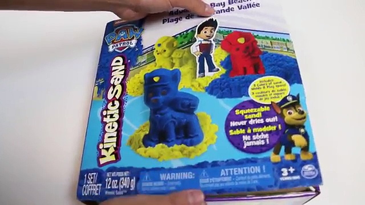 Kinetic Sand Paw Patrol Adventure Bay Beach Playset Learn Colors by Mixing Kinetic Sand!