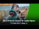 2017 ITTF French Junior & Cadet Open - Day 1