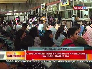 BT: Deployment ban sa Kurdistan Region sa   Iraq, inalis na
