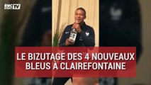 Le bizutage des 4 nouveaux Bleus à Clairefontaine
