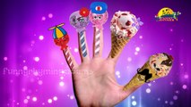 Mega Gummy bear eating lollipop finger family nursery rhymes for children | Gummybear ice