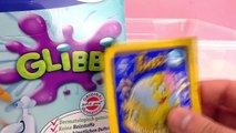 Glibber Slime und Tinti - wir vermischen blauen Glibbi Schleim mit gelber Tinti Badewasser