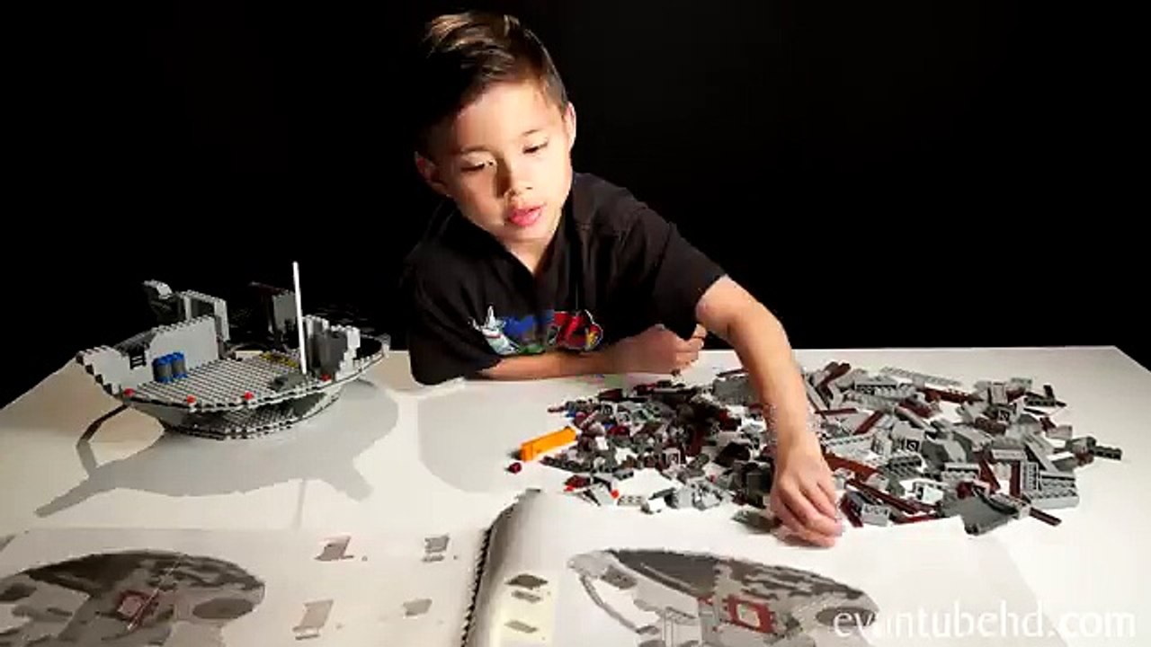 7-Year-Old Builds LEGO DEATH STAR in 3 minutes! - Time-lapse Build of LEGO Star Wars Set 10188