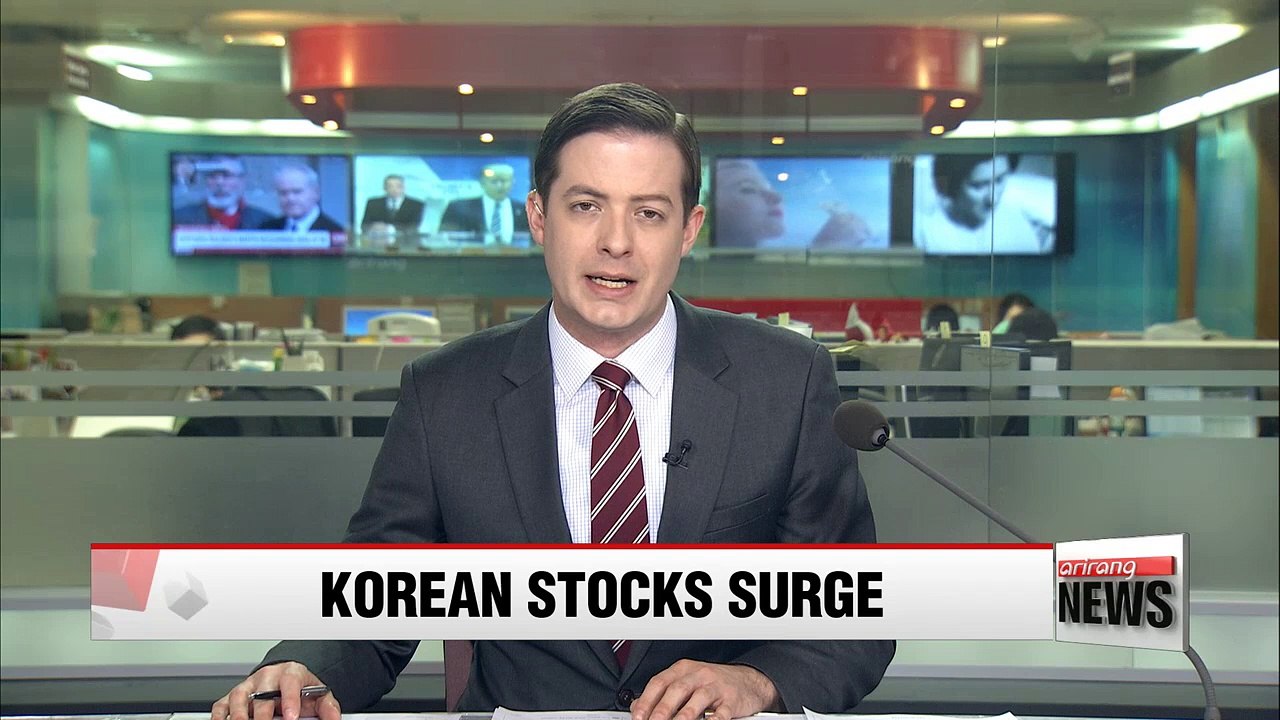 Korean stocks log highest close since July 2011